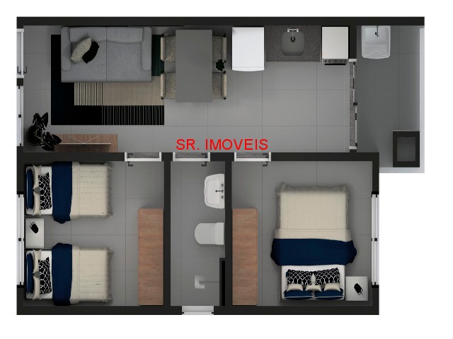 Apartamento à venda com 1 quarto, 42m² - Foto 6