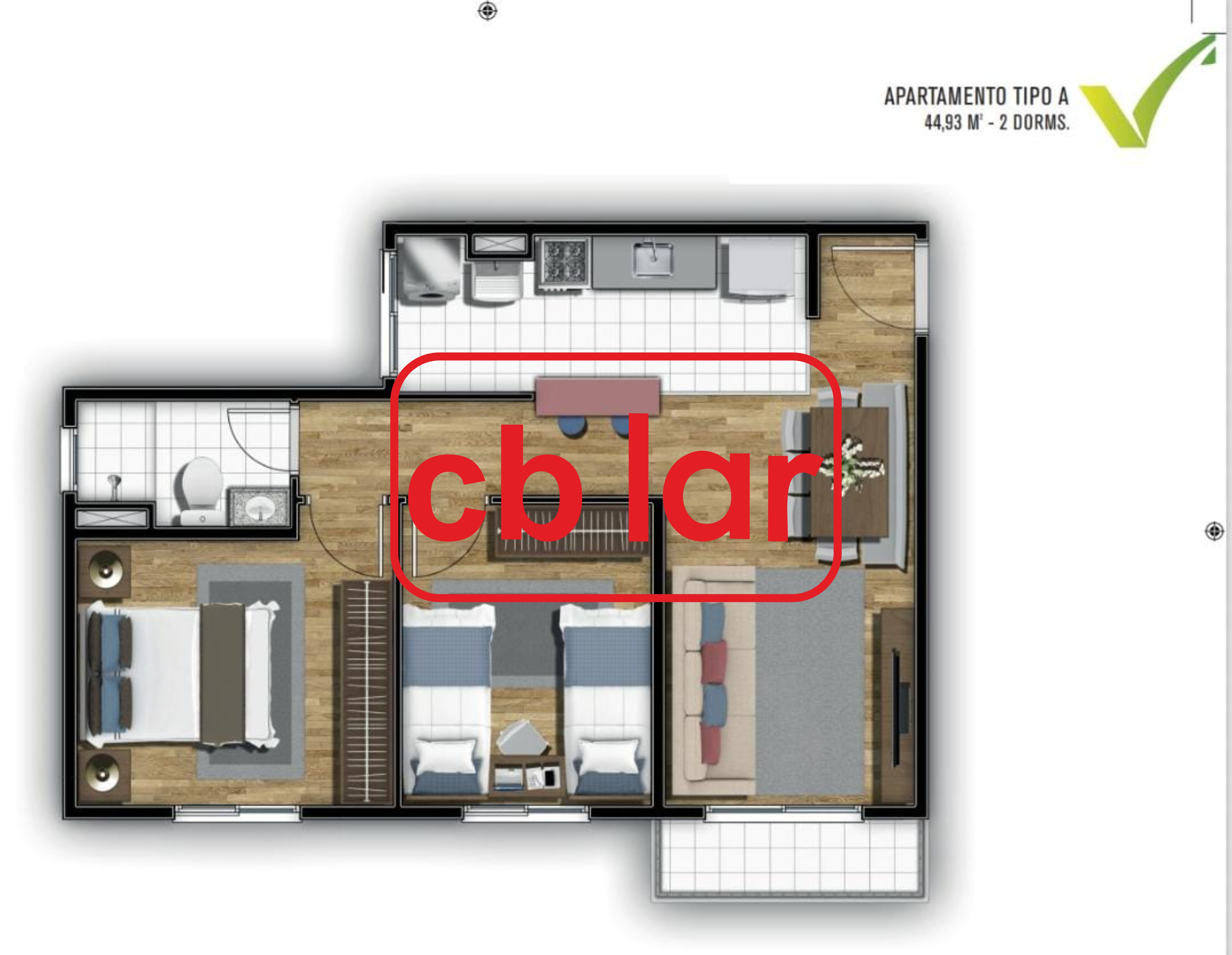 Apartamento, 2 quartos, 44 m² - Foto 25