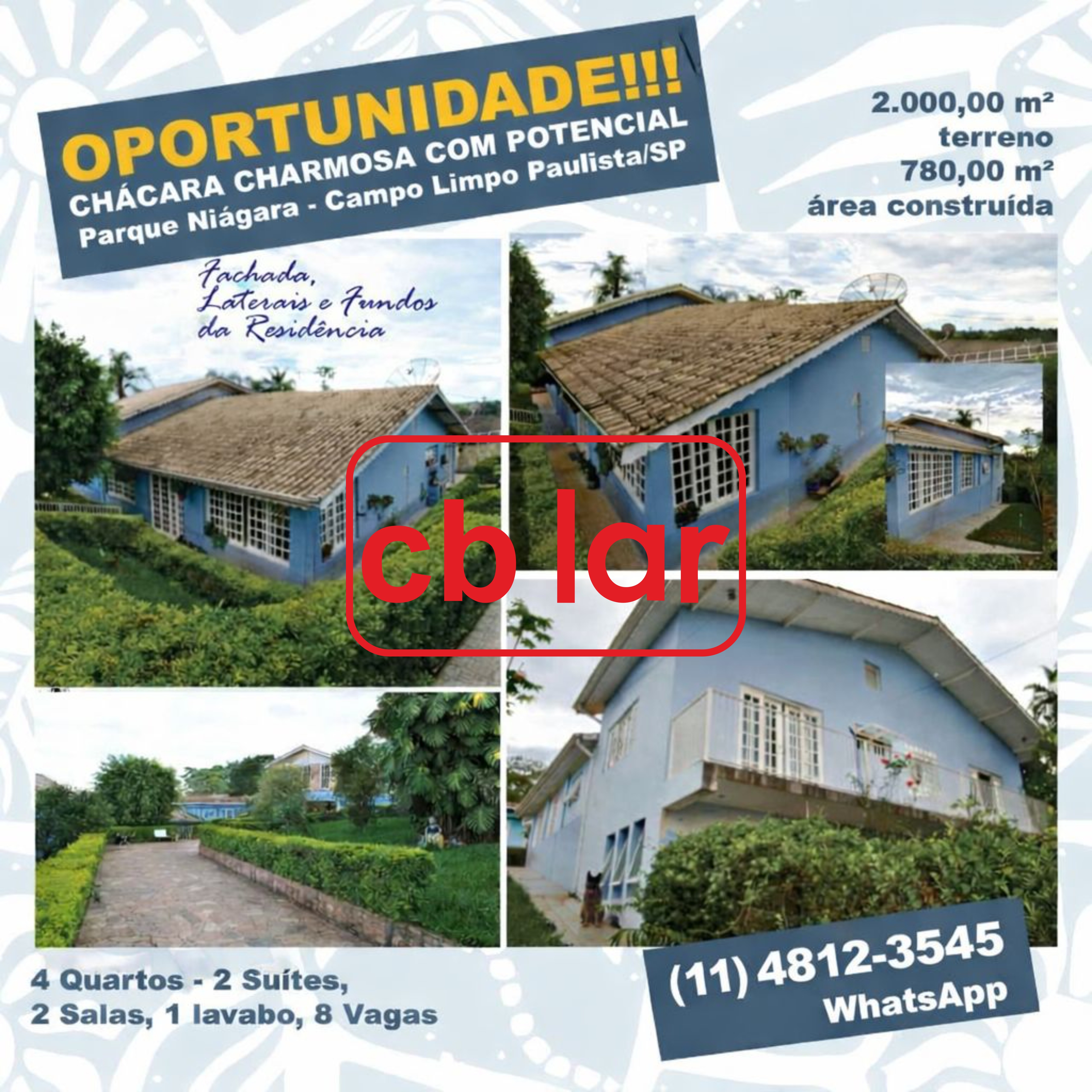 Chácara, 4 quartos, 2000 m² - Foto 2