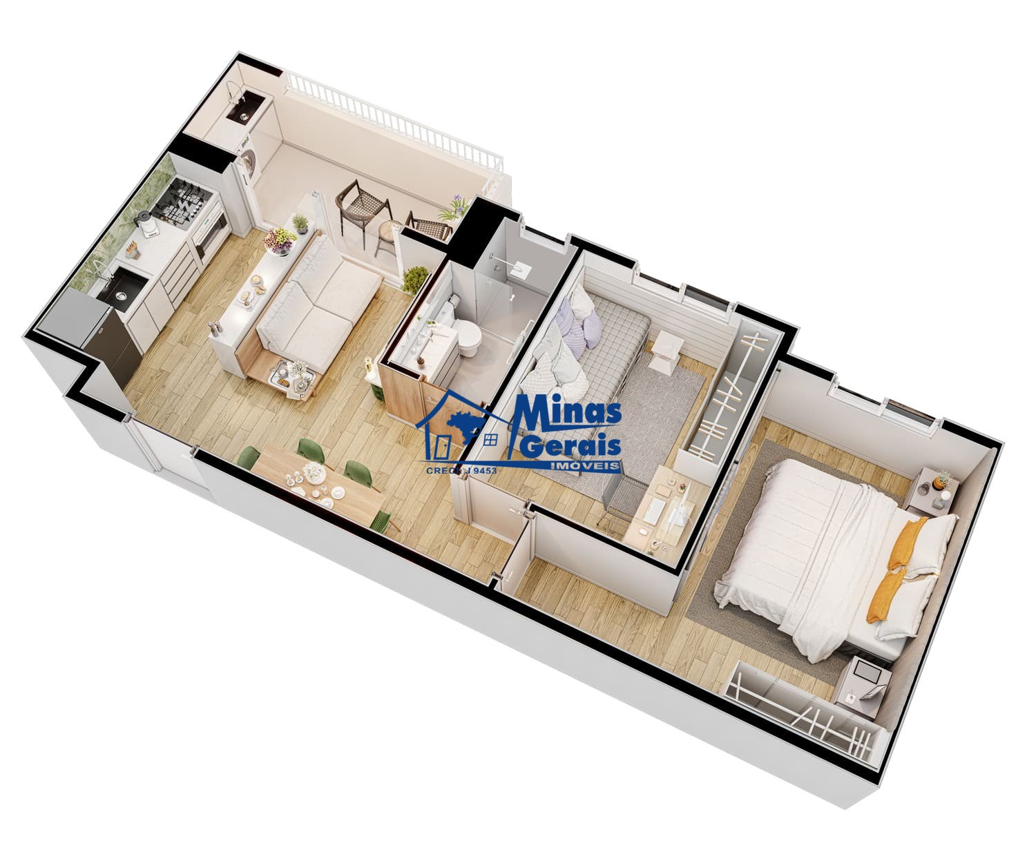 Apartamento à venda com 2 quartos, 51m² - Foto 6