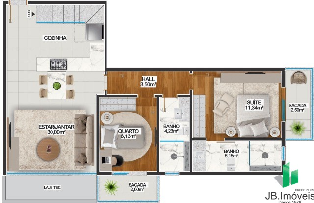 Apartamento à venda com 2 quartos, 80m² - Foto 17