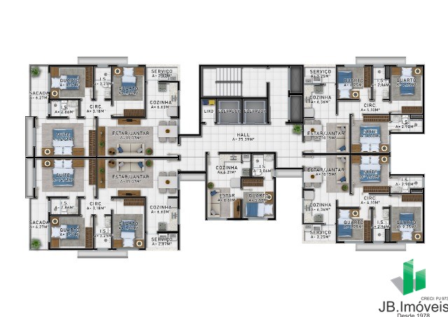 Apartamento à venda com 3 quartos, 72m² - Foto 12