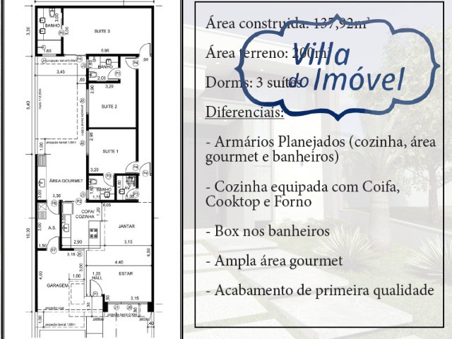 Casa de Condomínio à venda com 3 quartos, 200m² - Foto 2