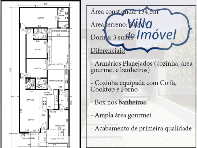 Casa de Condomínio à venda com 3 quartos, 200m² - Foto 2