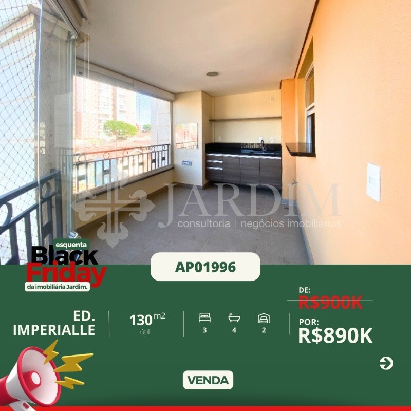 Apartamento à venda com 3 quartos, 130m² - Foto 1