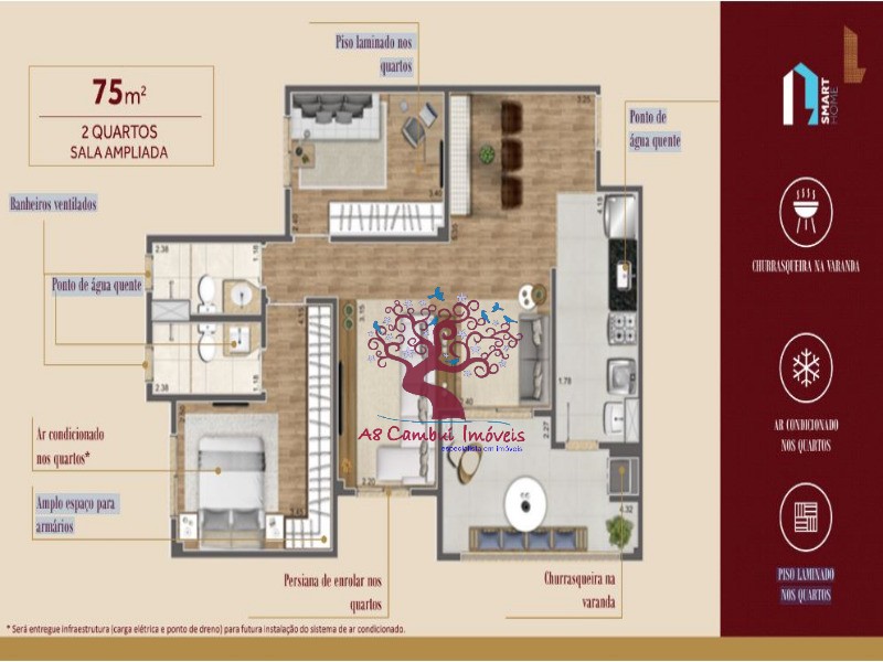 Apartamento à venda com 3 quartos, 75m² - Foto 6