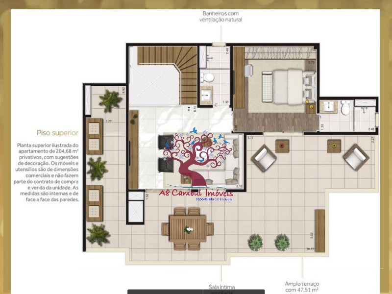 Apartamento à venda com 4 quartos, 204m² - Foto 8