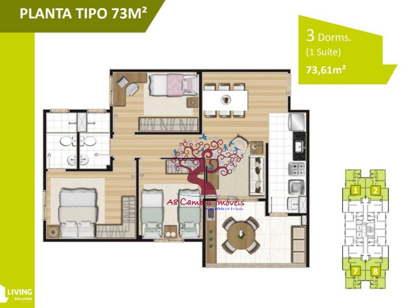 Apartamento à venda com 2 quartos, 60m² - Foto 7