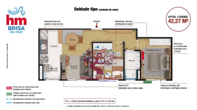 Apartamento à venda com 2 quartos, 40m² - Foto 5