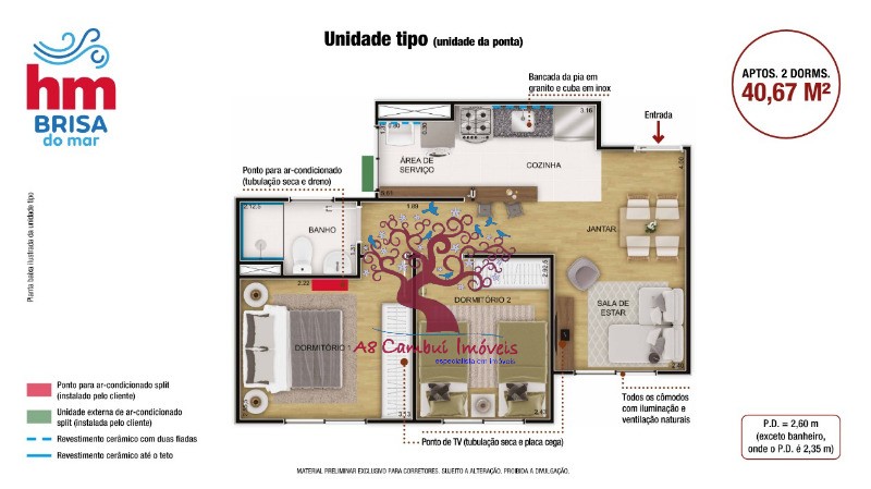 Apartamento à venda com 2 quartos, 40m² - Foto 4