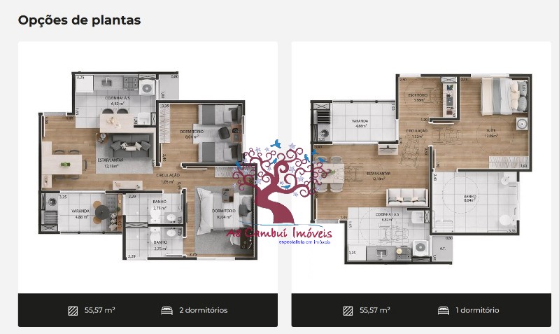 Apartamento à venda com 2 quartos, 55m² - Foto 5