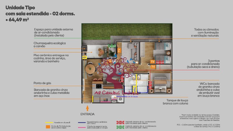 Apartamento à venda com 2 quartos, 64m² - Foto 21