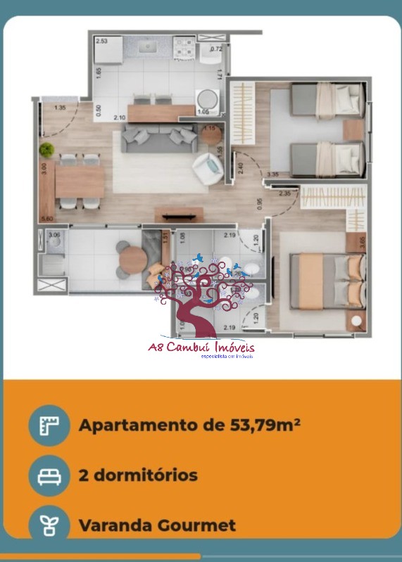 Apartamento à venda com 2 quartos, 54m² - Foto 15