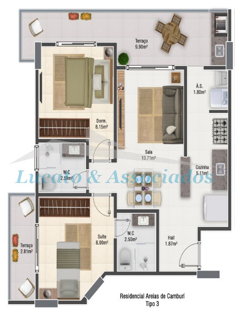 Apartamento à venda com 2 quartos, 67m² - Foto 13