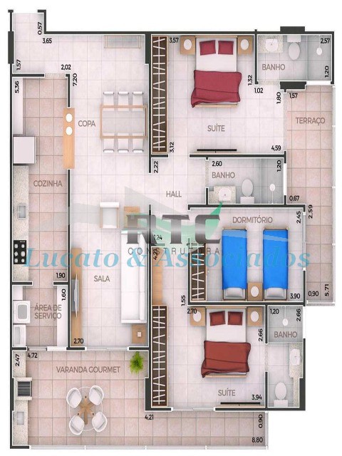 Apartamento à venda com 3 quartos, 119m² - Foto 46