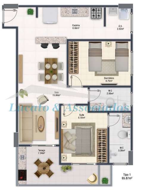 Apartamento à venda com 2 quartos, 65m² - Foto 11