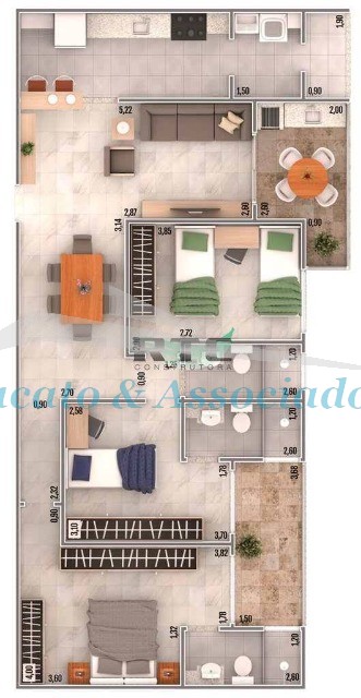 Apartamento à venda com 2 quartos, 79m² - Foto 10