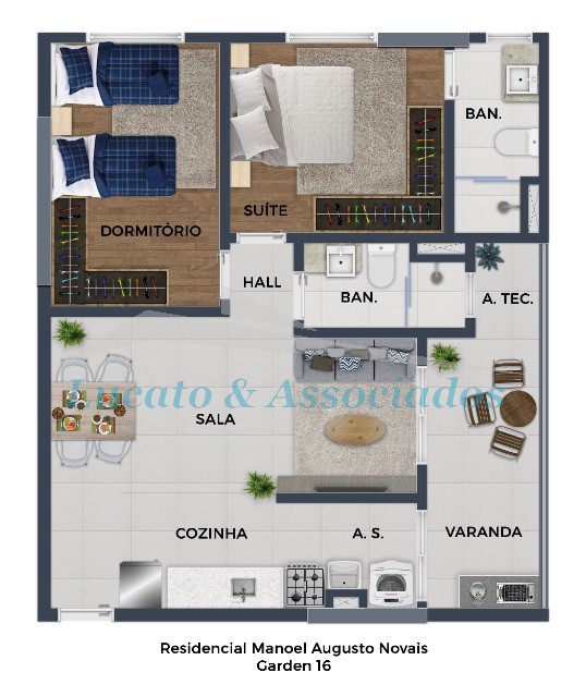 Apartamento à venda com 2 quartos, 59m² - Foto 23