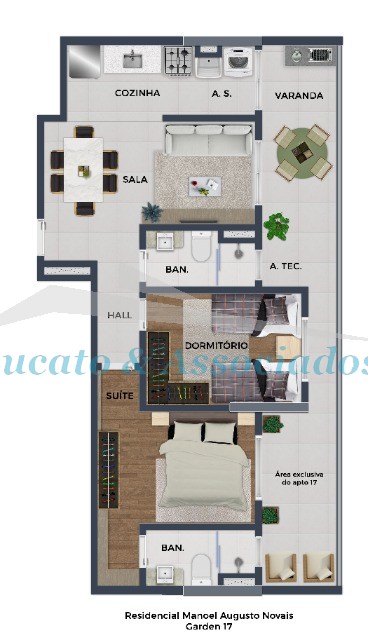 Apartamento à venda com 2 quartos, 59m² - Foto 24