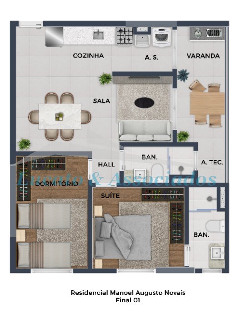 Apartamento à venda com 2 quartos, 59m² - Foto 26