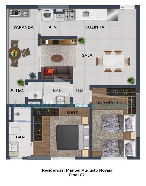 Apartamento à venda com 2 quartos, 59m² - Foto 27