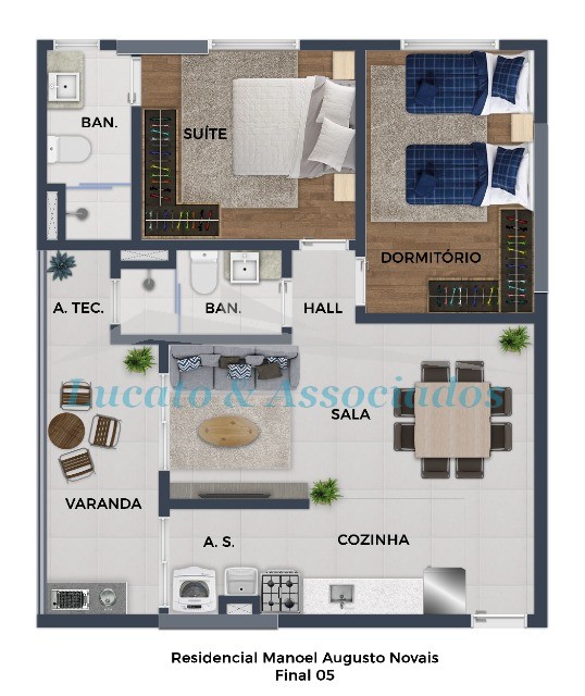 Apartamento à venda com 2 quartos, 59m² - Foto 30