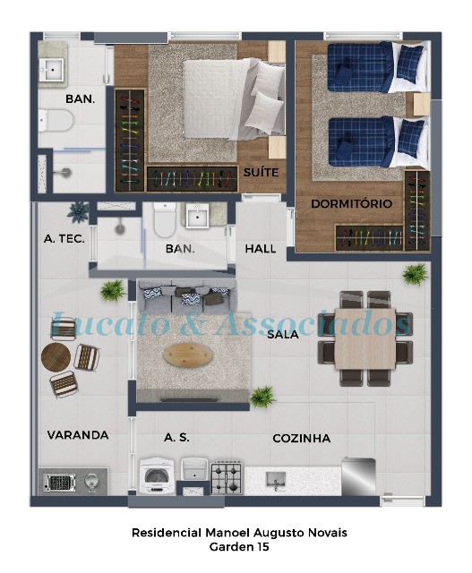 Apartamento à venda com 2 quartos, 59m² - Foto 22