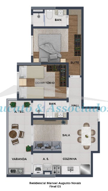 Apartamento à venda com 2 quartos, 59m² - Foto 28