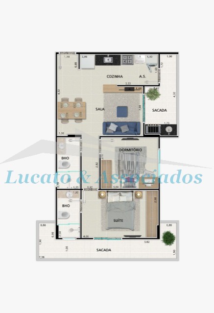 Apartamento à venda com 2 quartos, 69m² - Foto 10