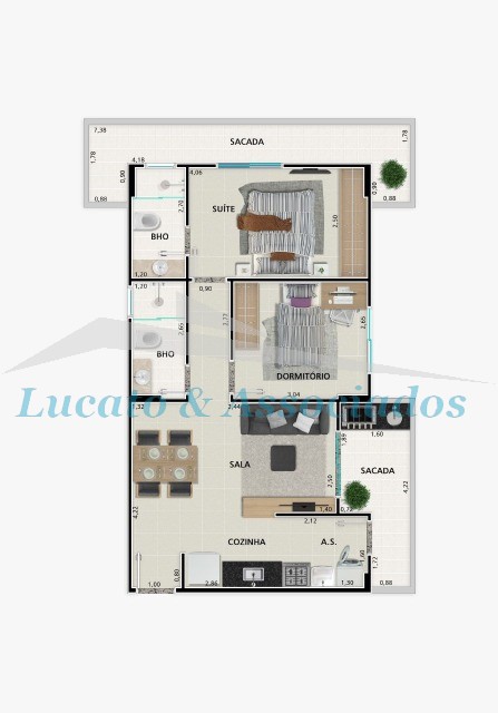 Apartamento à venda com 2 quartos, 69m² - Foto 13