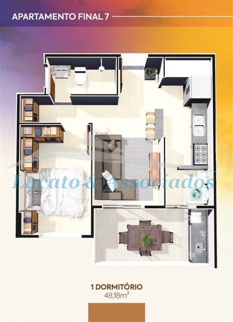 Apartamento à venda com 1 quarto, 48m² - Foto 27