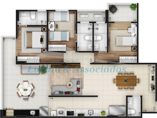 Apartamento à venda com 3 quartos, 126m² - Foto 17