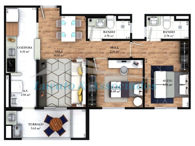 Apartamento à venda com 2 quartos, 63m² - Foto 33