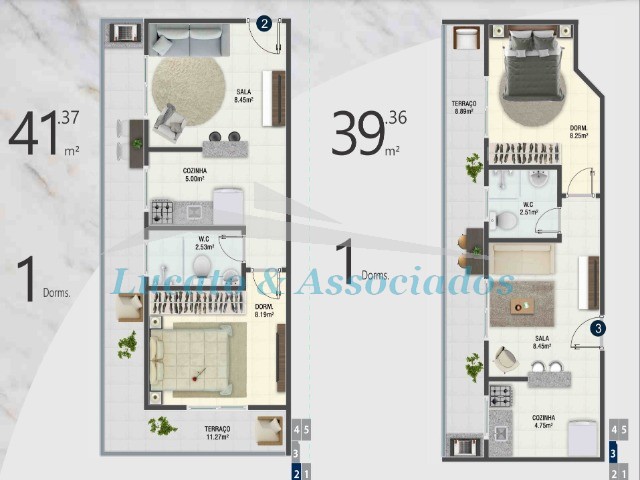 Apartamento à venda com 1 quarto, 39m² - Foto 9