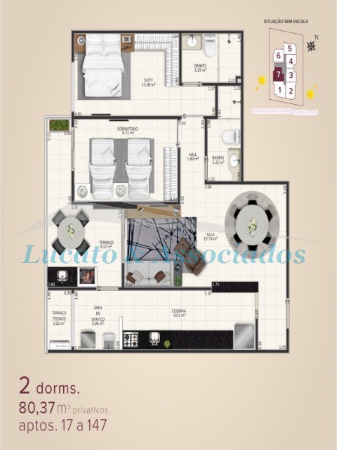 Apartamento à venda com 2 quartos, 80m² - Foto 11