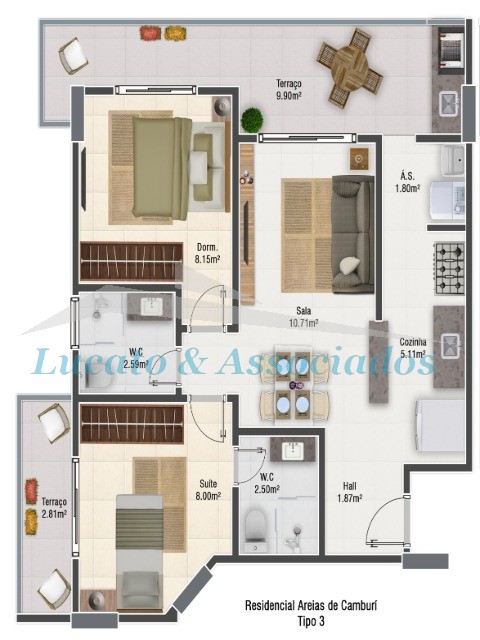 Apartamento, 2 quartos, 61 m² - Foto 10