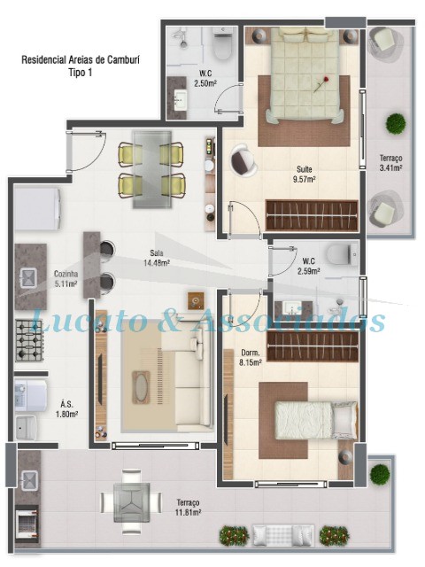 Apartamento, 2 quartos, 61 m² - Foto 11