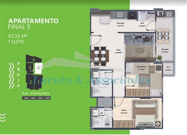Apartamento, 2 quartos, 63 m² - Foto 4