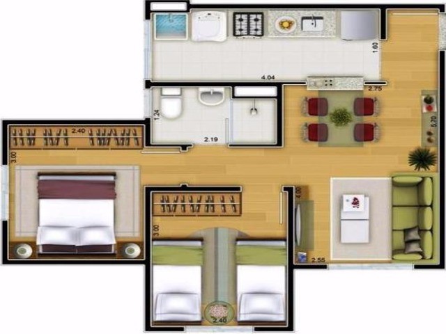 Apartamento à venda com 2 quartos, 52m² - Foto 8