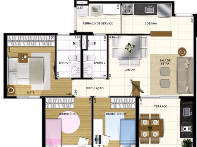 Apartamento à venda com 3 quartos, 70m² - Foto 25