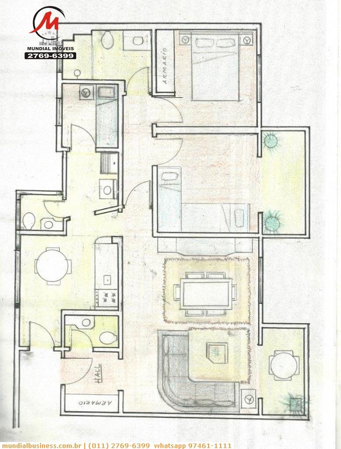 Apartamento à venda com 3 quartos, 100m² - Foto 6