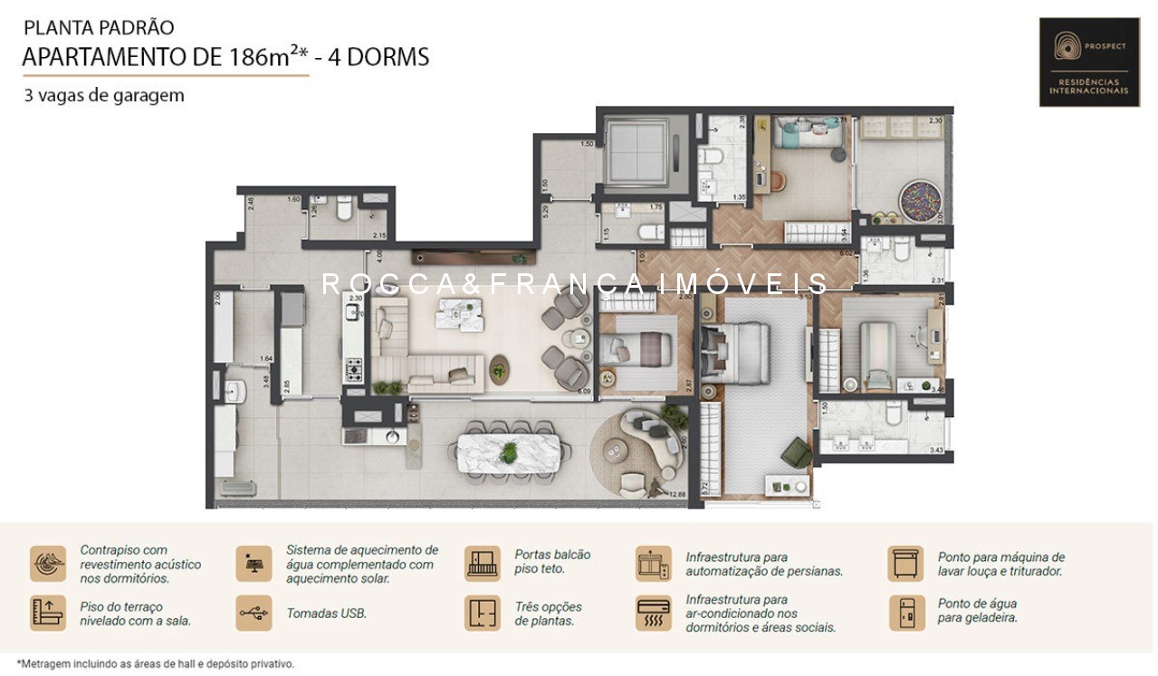 Apartamento à venda com 4 quartos, 265m² - Foto 22