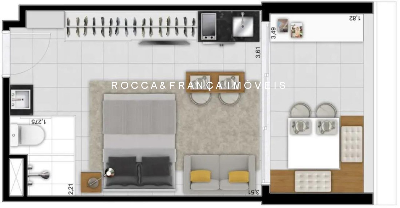 Apartamento, 1 quarto, 28 m² - Foto 6