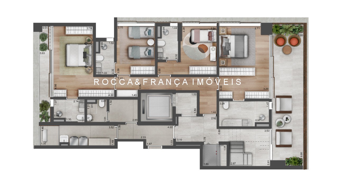 Cobertura, 4 quartos, 321 m² - Foto 19