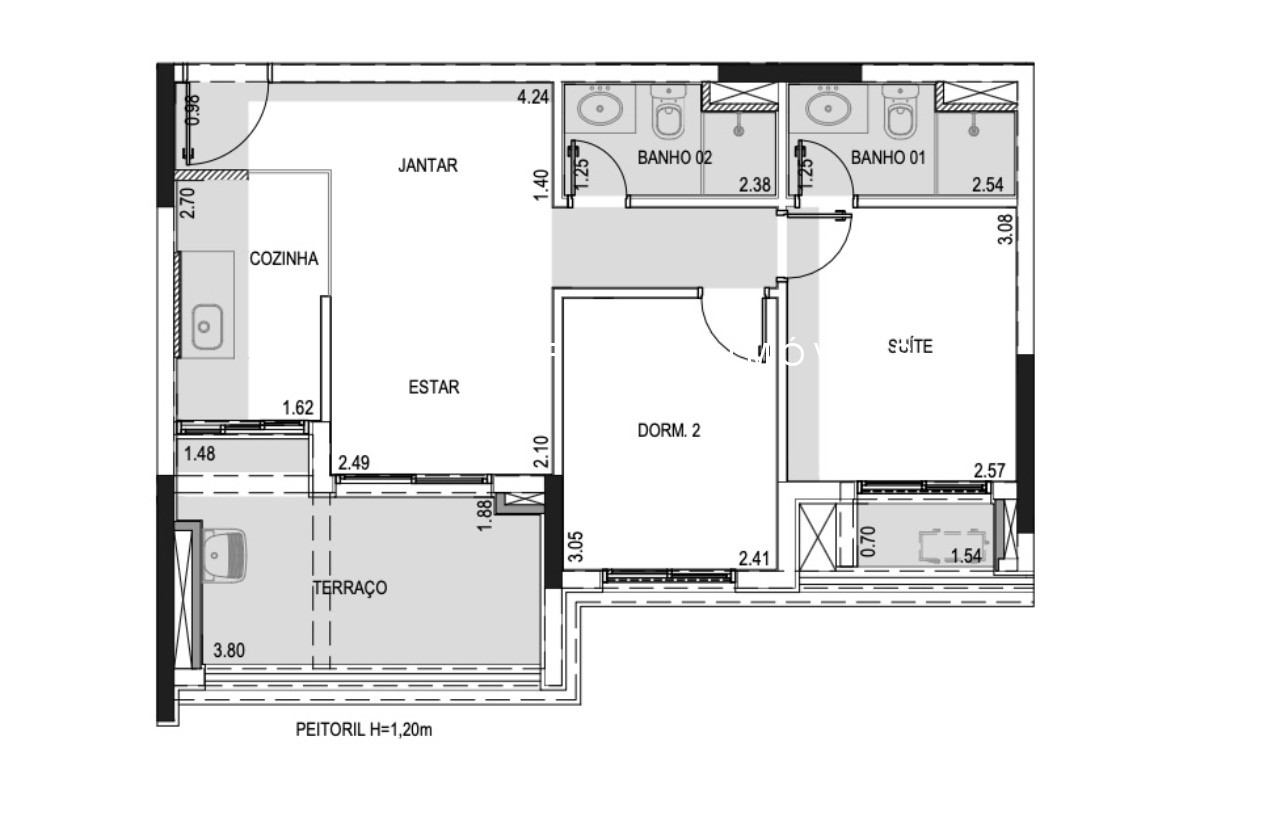 Apartamento, 2 quartos, 61 m² - Foto 7