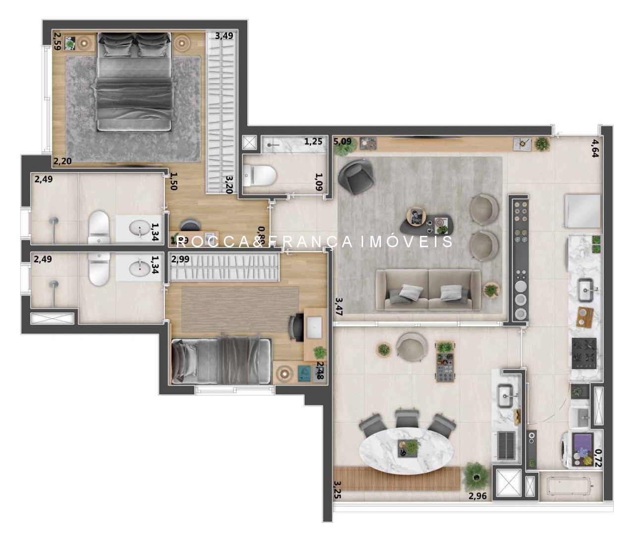 Apartamento, 2 quartos, 69 m² - Foto 29