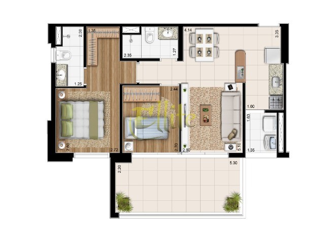 Flat/Apart Hotel à venda com 1 quarto, 48m² - Foto 16