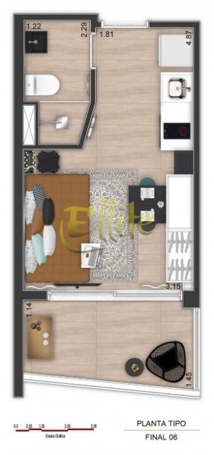 Apartamento à venda e aluguel com 1 quarto, 22m² - Foto 4