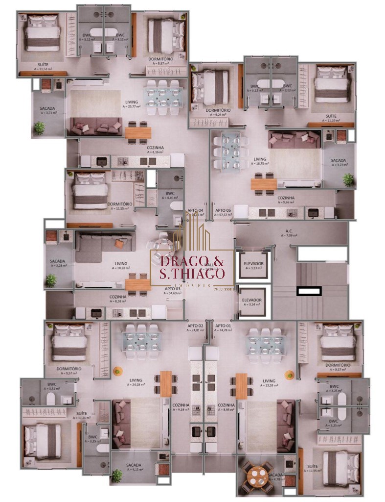 Apartamento, 2 quartos, 68 m² - Foto 12