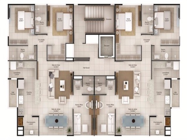 Apartamento à venda com 3 quartos, 93m² - Foto 31